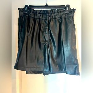 Faux Leather Shorts